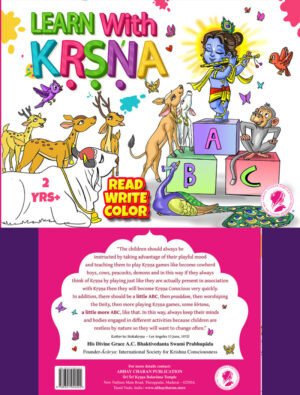Learn with Krishna ABC – A Coloring and Writing Practice Book